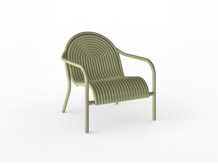 Groove Lounge Chair by Tom Dixon - Moss