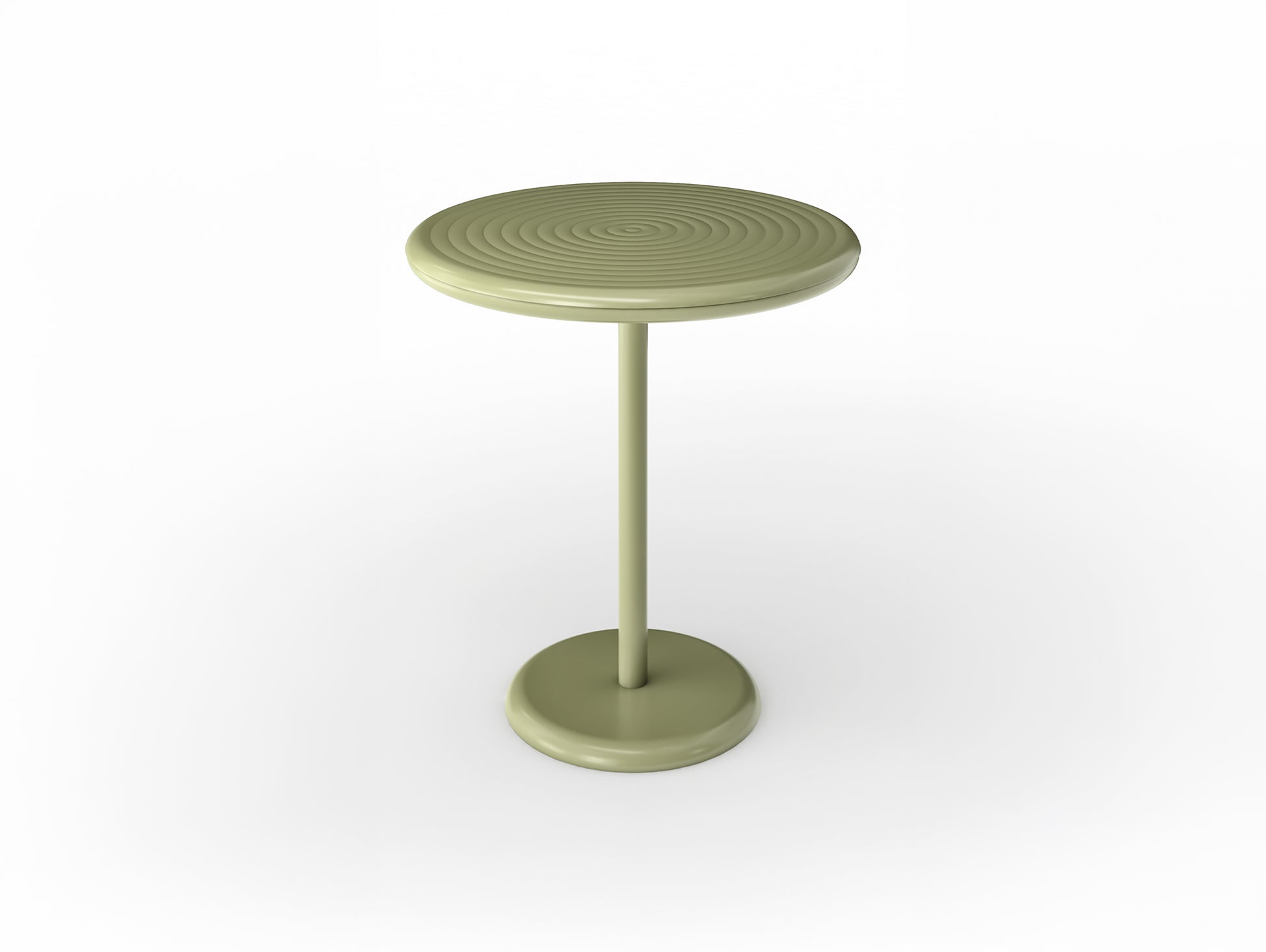 Groove Round Table by Tom Dixon - Moss