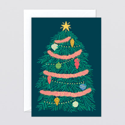 'Happy Christmas To You' Foiled Greetings Card