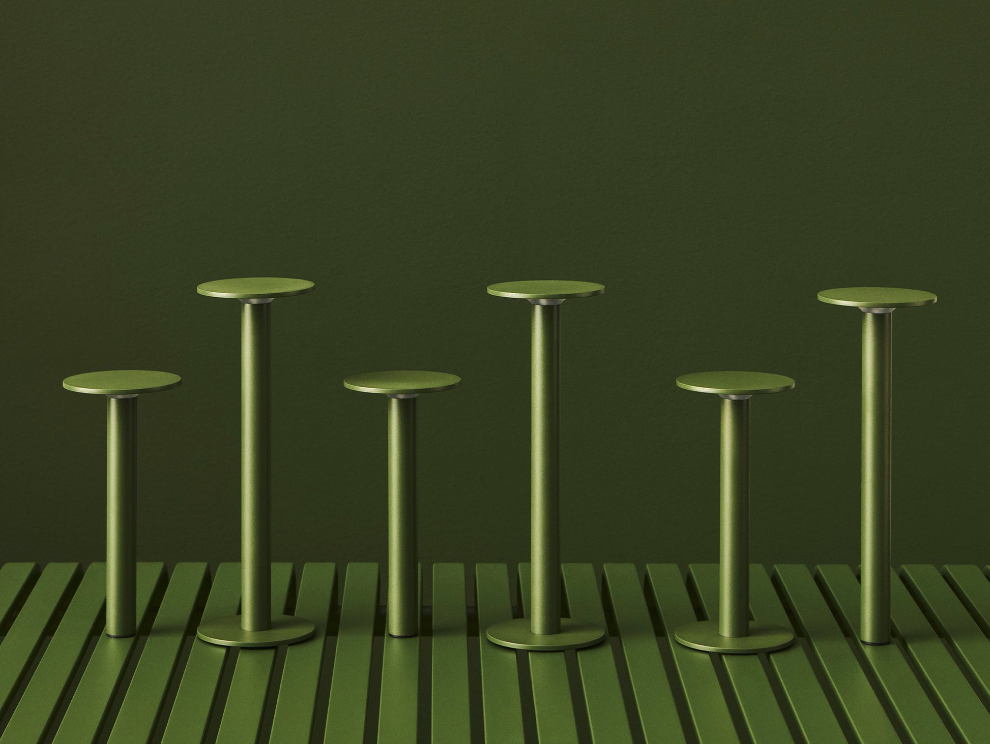 Host Portable Lamp by HAY - Olive