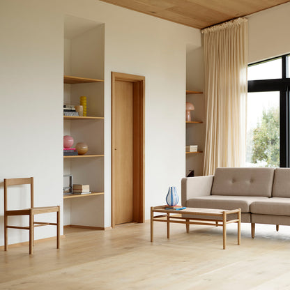 J83B Bench by FDB Mobler - Lacquered Oak