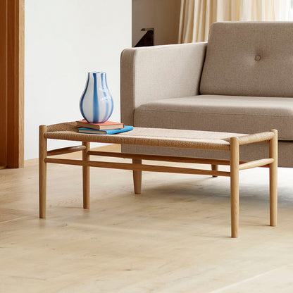 J83B Bench by FDB Mobler - Lacquered Oak