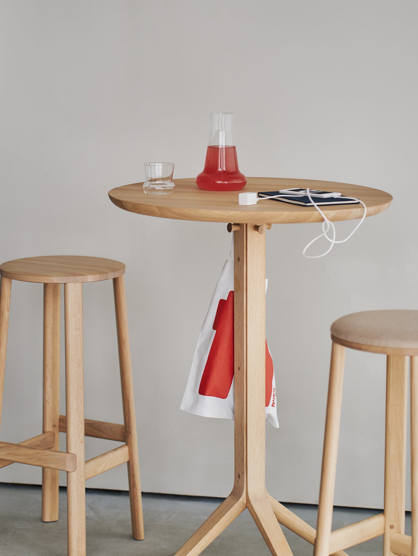 Scout Bistro Bar Table by Karimoku New Standard - Lacquered Oak