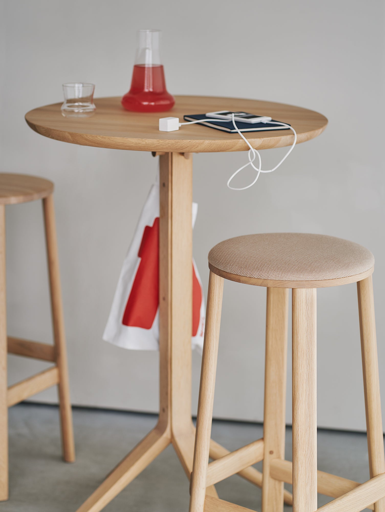 Scout Bistro Bar Table by Karimoku New Standard - Lacquered Oak