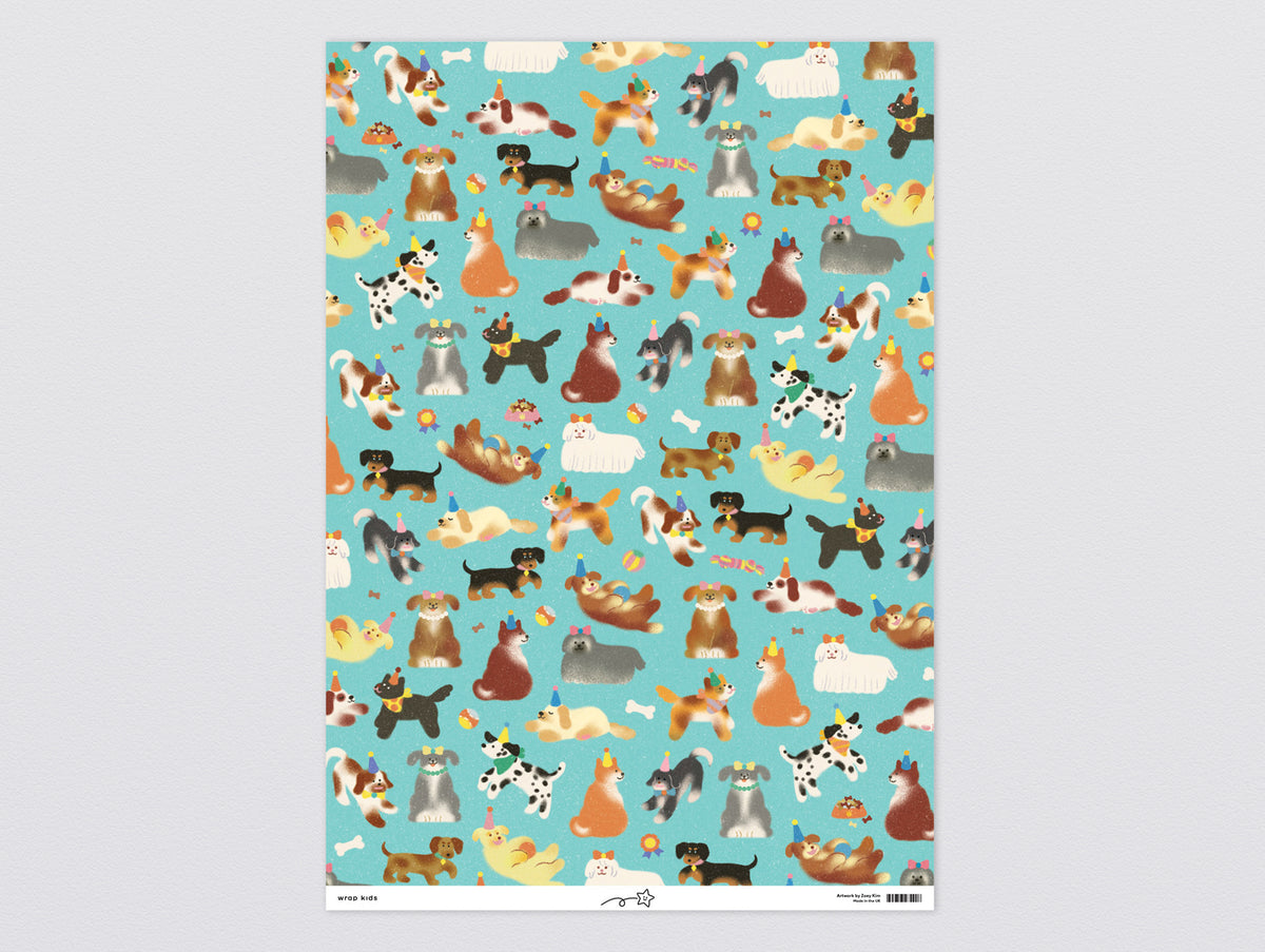 Dogs Kids Wrapping Paper by Wrap