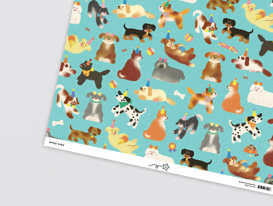 Dogs Kids Wrapping Paper by Wrap