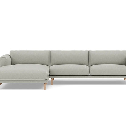 Rest Sofa with Left Chaise Longue (Sitting Right) by Muuto - Clay 12