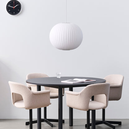 Layout Armchair 234 - Swivel Base by HAY - Black Aluminium Base / Turf Sand