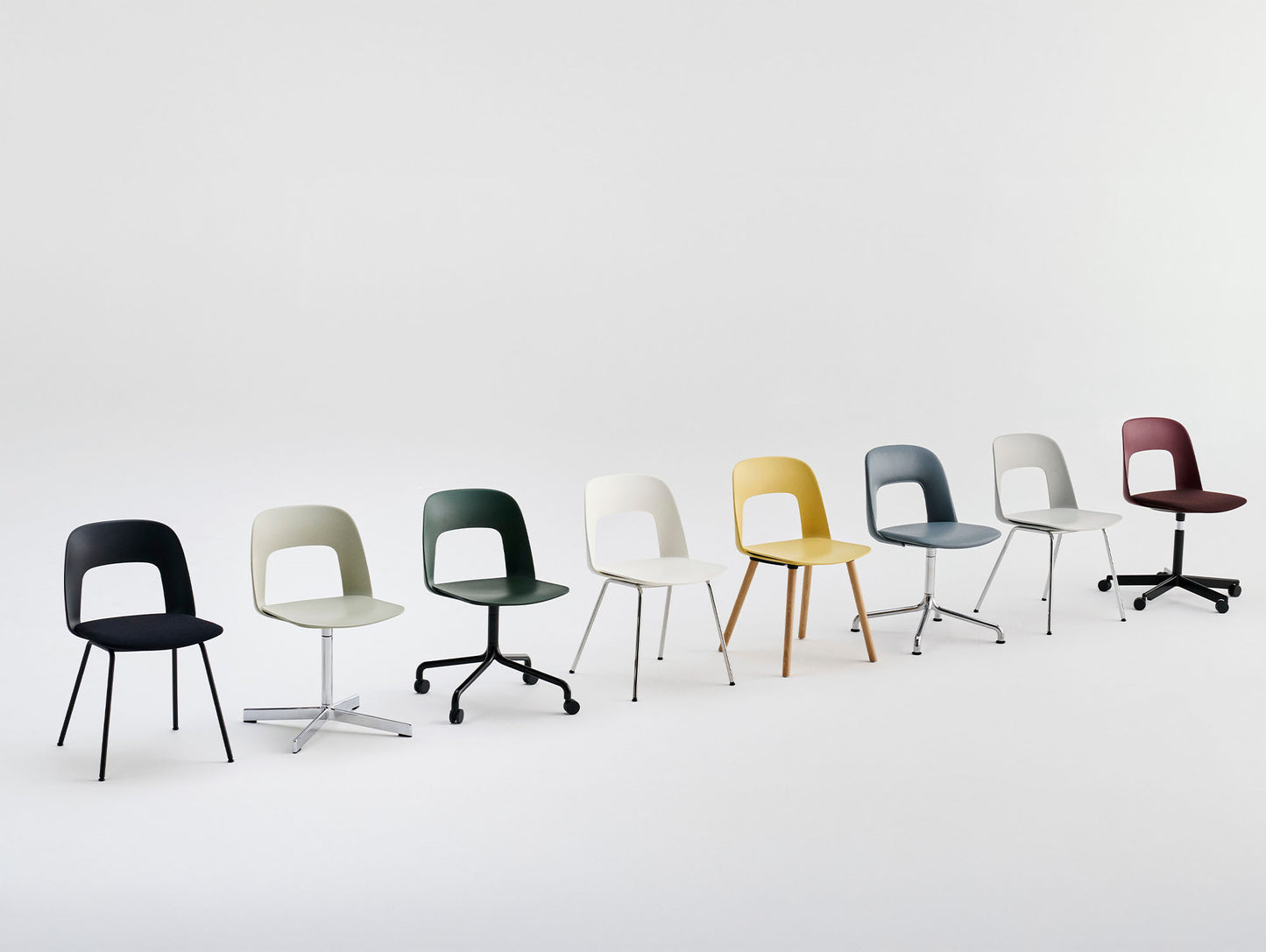 Layout Chair Upholstered - 5 Star Swivel Base by HAY