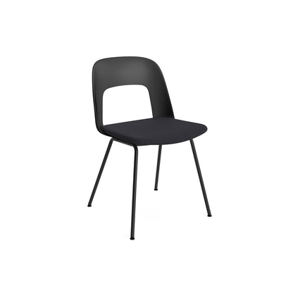 Layout Chair 113  Metal Base by HAY - Black / Steelcut Trio 195