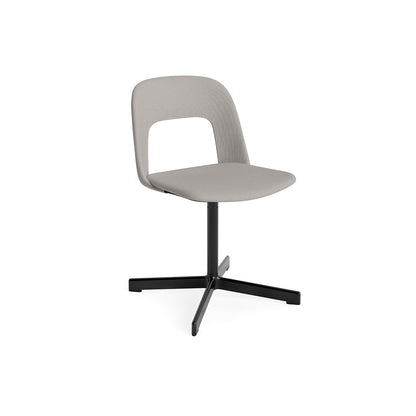 Layout Chair Upholstered - Swivel Base by HAY - Autumn 101 / Black Aluminium