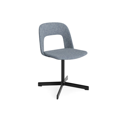 Layout Chair Upholstered - Swivel Base by HAY - Vanir 733 / Black Aluminium