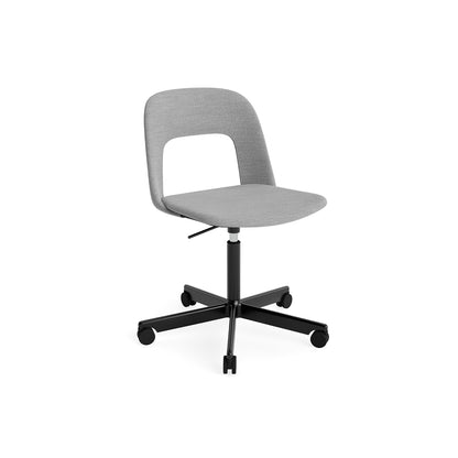 Layout Chair Full Upholstered - 5 Star Swivel Base (144) by HAY - Black Aluminium / Mode 008