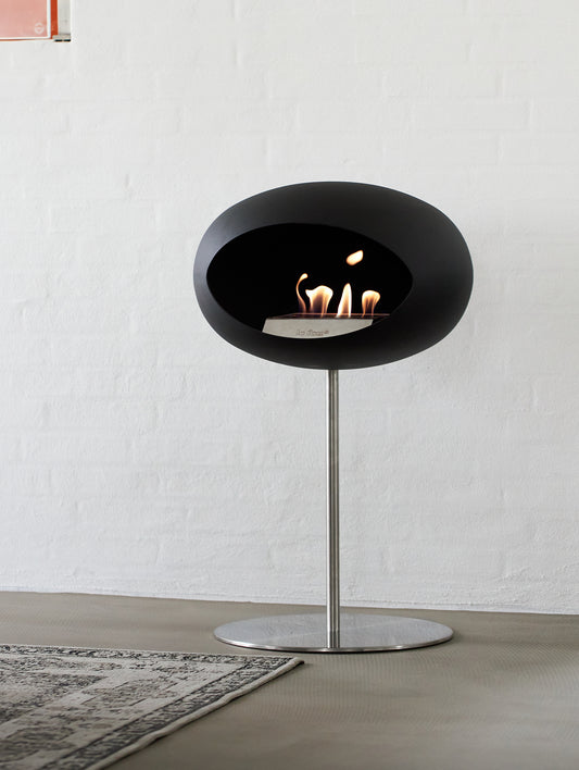 Steel Low Fireplace by Le Feu