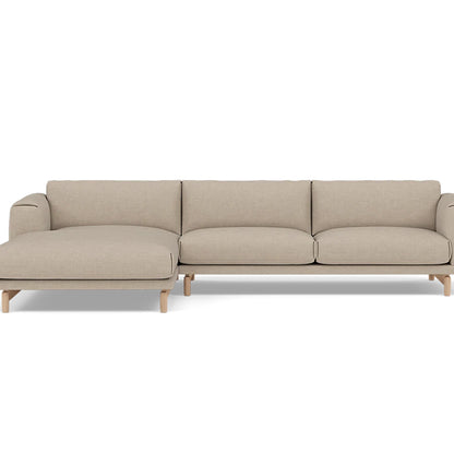 Rest Sofa with Left Chaise Longue (Sitting Right) by Muuto - Technicolour 200