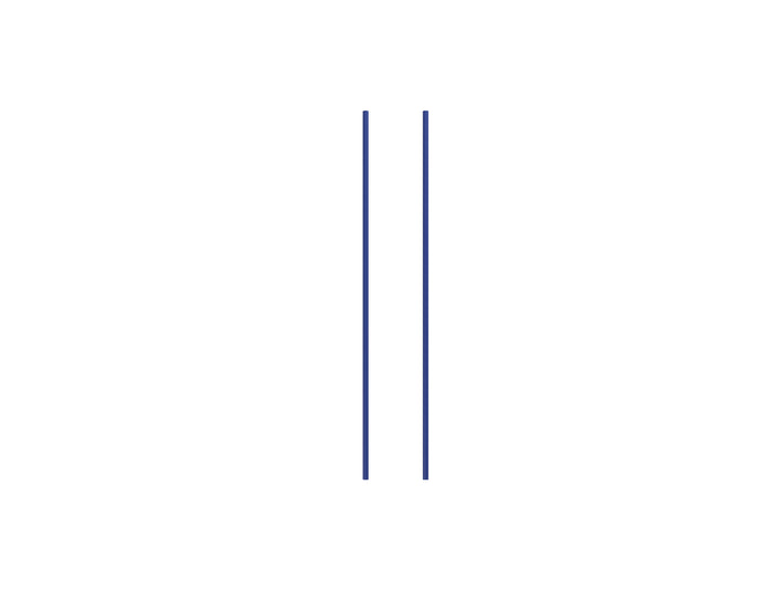 Set of 2 Legs - 115 cm / Deep Blue