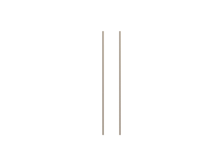 Set of 2 Legs - 115 cm / Warm Grey