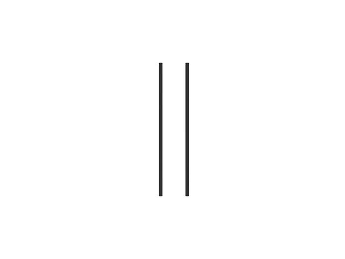 Set of 2 Legs - 65 cm / Black