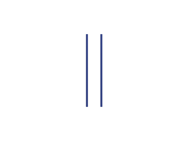 Set of 2 Legs - 65 cm / Deep Blue