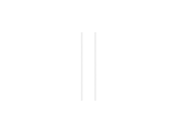 Set of 2 Legs - 65 cm / White