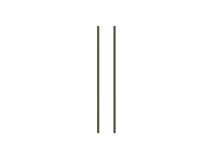 Set of 2 Legs - 85 cm / Pine Green