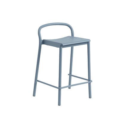 Linear Steel Counter Stool by Muuto - Pale Blue