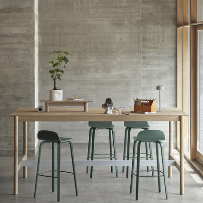 Visu Bar Stool by Muuto - Height: 75 cm / Dark Green