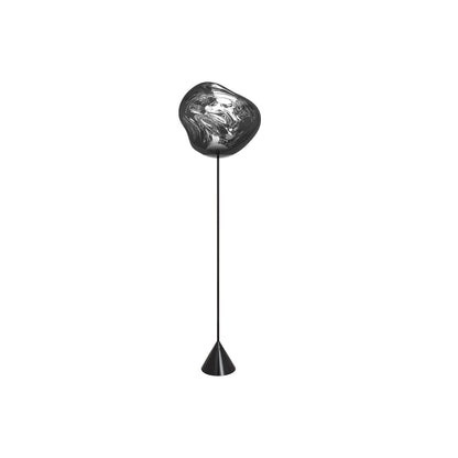 Melt LED Cone Slim Floor Lamp by Tom Dixon - Silver