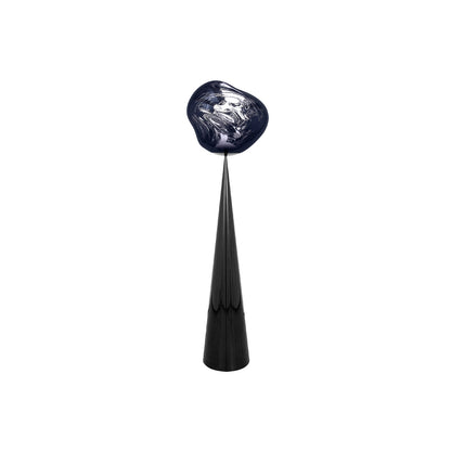 Melt LED Cone Fat Floor Lamp by Tom Dixon - Black Cone / Smoke