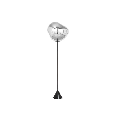 Melt LED Cone Slim Floor Lamp by Tom Dixon - Silver