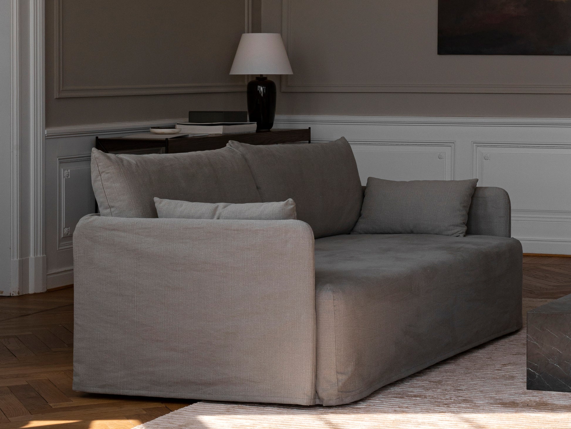 Offset 3-Seater Sofa with Loose Cover by Audo Copenhagen