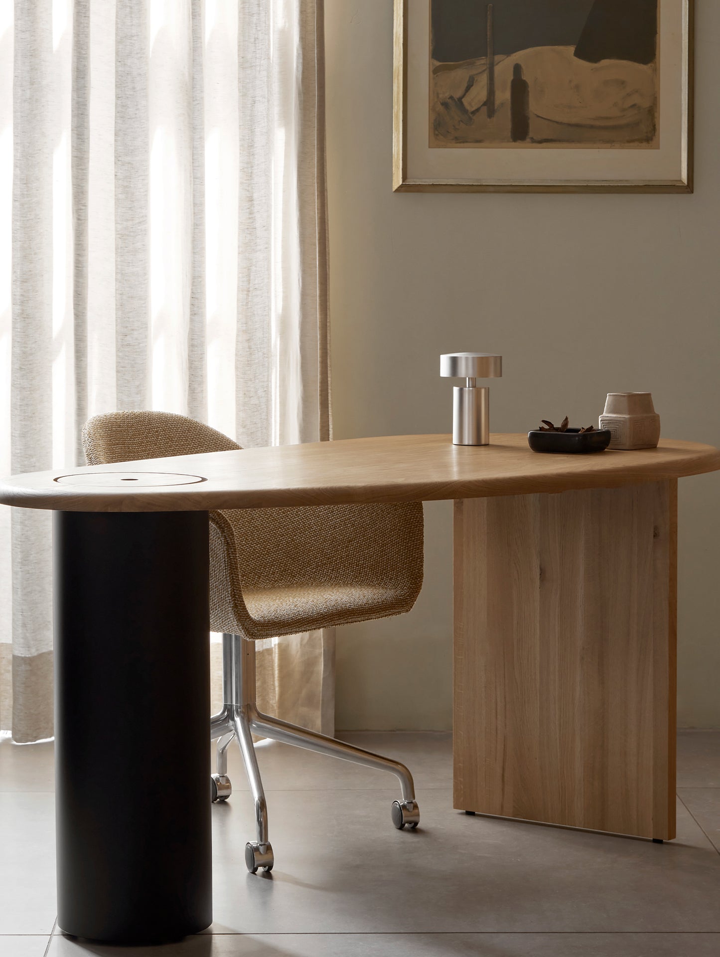 Column Portable Table Lamp by Audo Copenhagen - Aluminium
