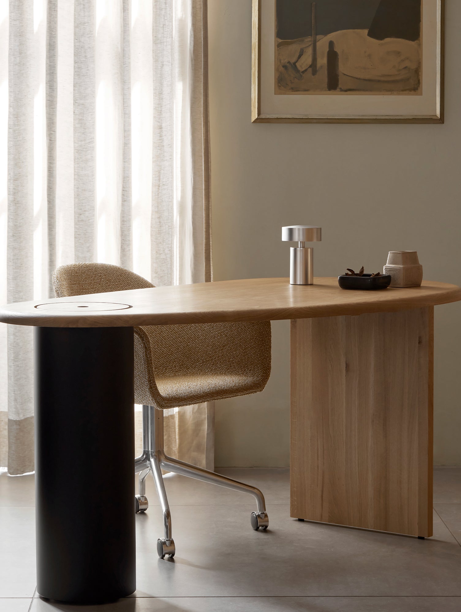 Column Portable Table Lamp by Audo Copenhagen - Aluminium