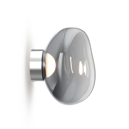 Melt Surface LED Mini Wall Lamp by Tom Dixon - Nickel