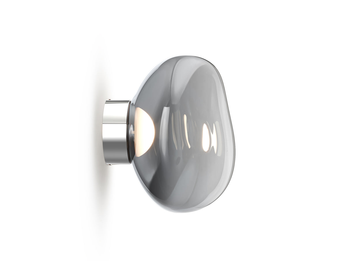 Melt Surface LED Mini Wall Lamp by Tom Dixon - Nickel