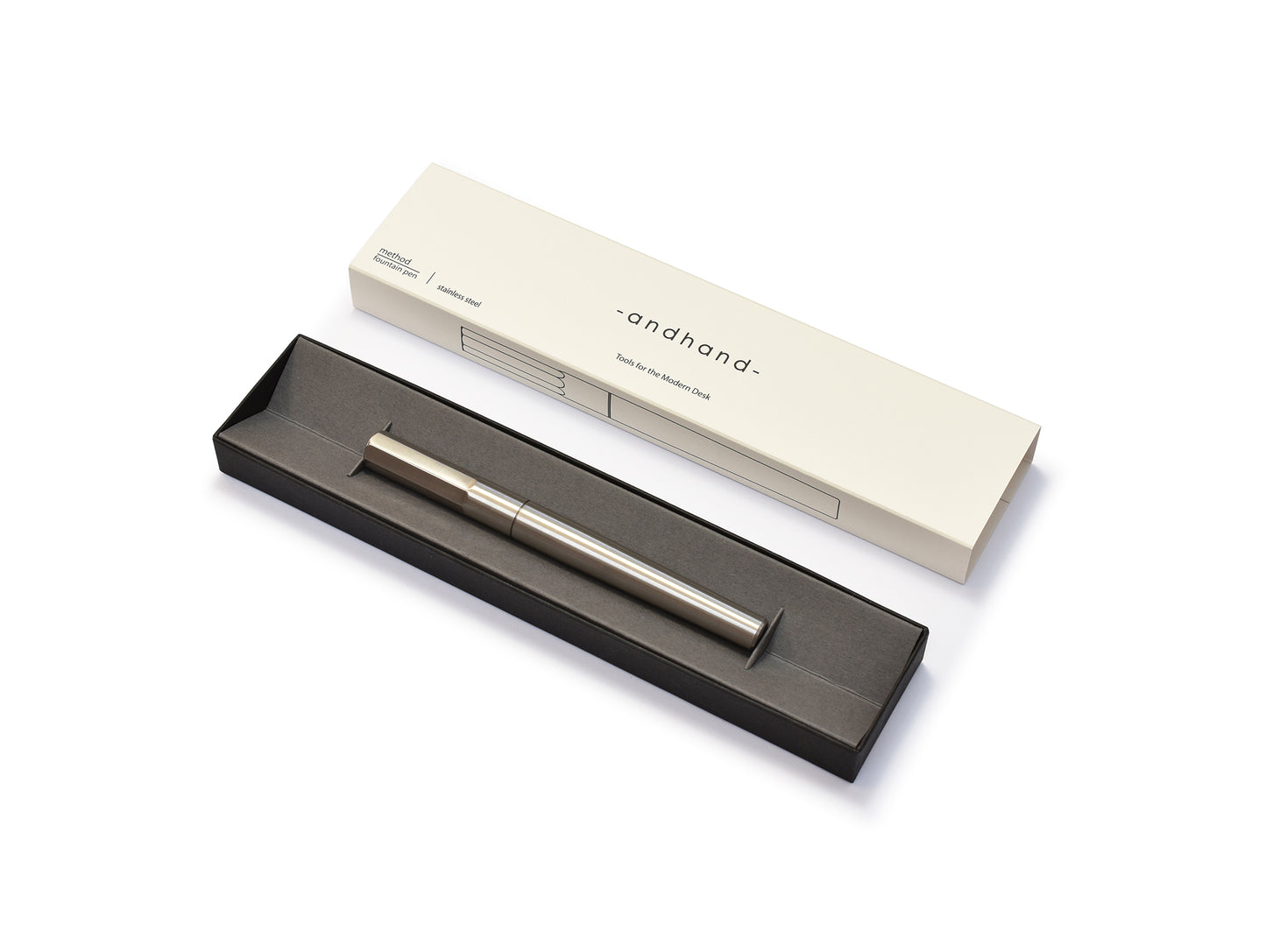 Method Fountain Pen by Andhand - Stainless Steel