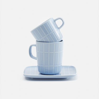 Oiva Tiiliskivi Mug 0.25L - Light Blue by Marimekko