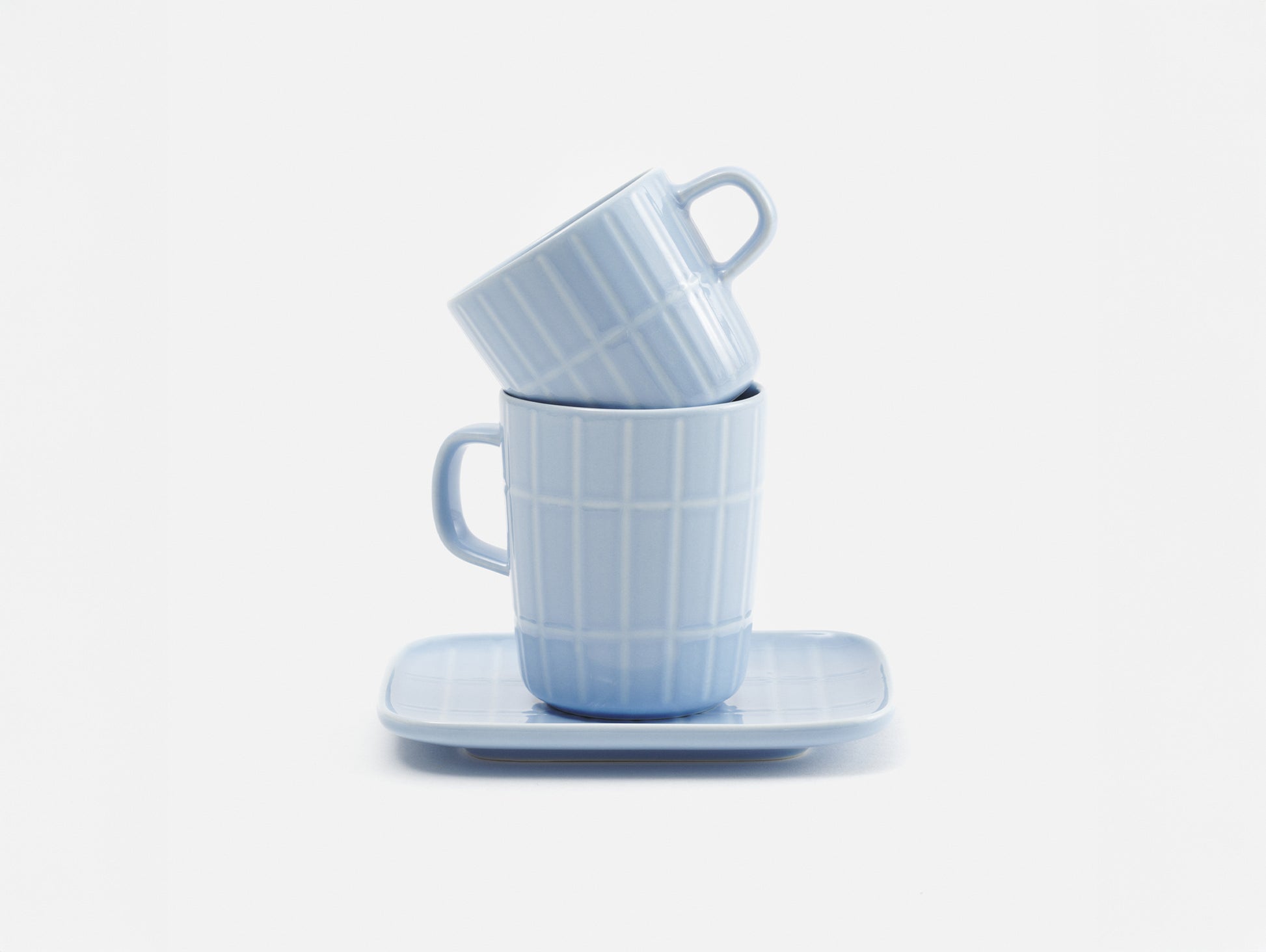 Oiva Tiiliskivi Mug 0.25L - Light Blue by Marimekko
