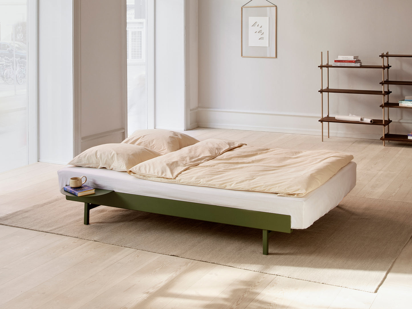 Moebe Bed 90-180 cm - Pine Green