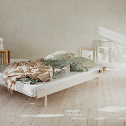 Moebe Bed 90-180 cm with Side Table  - Sand