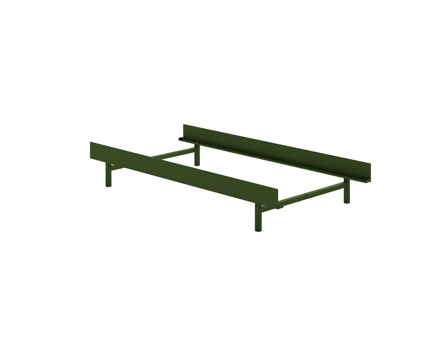 Moebe Bed Low 90-180 cm - Pine Green