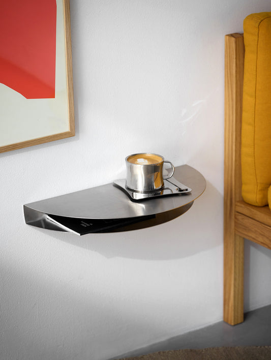 Half Moon Shelf by Moebe - Large / Stainless Steel