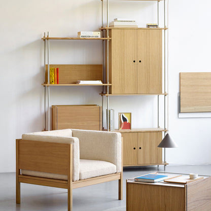 Moebe Lounge Chair by Moebe - Oak Frame / Moss 19