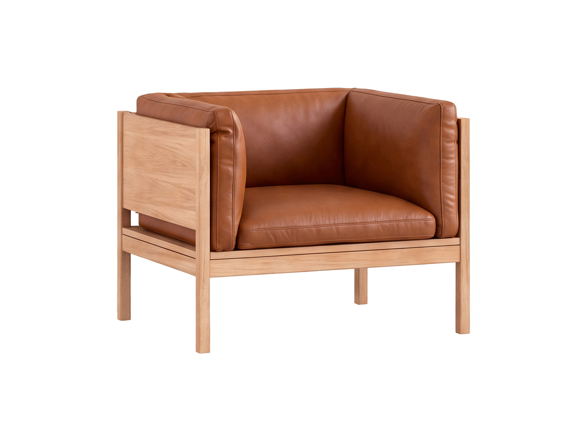 Moebe Lounge Chair by Moebe - Oak Frame / Cognac Leather 