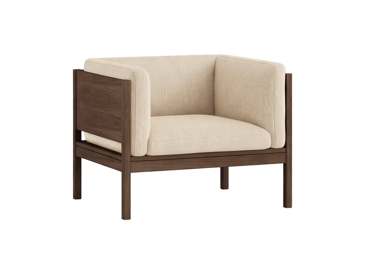 Moebe Lounge Chair by Moebe - Smoked Oak Frame / Moss 19