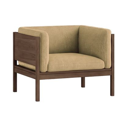 Moebe Lounge Chair by Moebe - Smoked Oak Frame / Moss 21