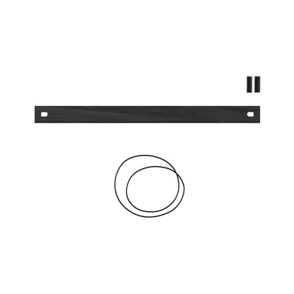 Magazine Shelf 85 x 7 cm (Includes 2 wedges and 1 rubber band) / Black Oak