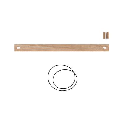 Magazine Shelf 85 x 7 cm (Includes 2 wedges and 1 rubber band) / Oiled Oak