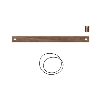 Magazine Shelf 85 x 7 cm (Includes 2 wedges and 1 rubber band) / Smoked Oak