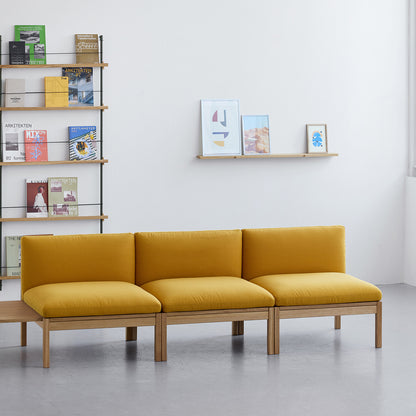 2-Seater Sofa Without Armrest with 1 Side Table by Moebe - Field 2 463